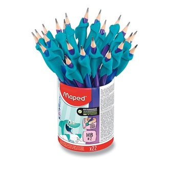 Papírenské zboží - Grafitová tužka Maped Kidy Learn Finger Guide stojánek, 22 ks
