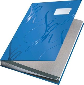 Papírenské zboží - Designová podpisová kniha Leitz, Modrá
