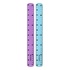 Papírenské zboží - M&G Lineal 30 cm, flexibel und langlebig (blau, rosa)
