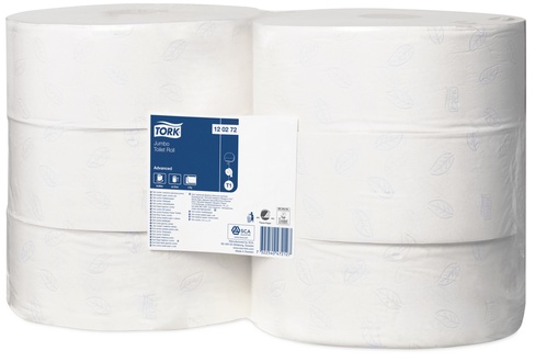 Papírenské zboží - Toaletní papír v Jumbo roli TORK 120272 ADVANCED 2vrstvy T1 [6 ks]