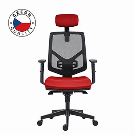 Papírenské zboží - Powerton Kancelářské ergonomické křeslo Tina, Červené