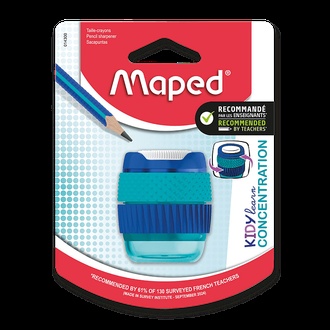 Papírenské zboží - Ořezávátko Maped Kidy Learn Concentration 1 otvor, s odpadní nádobkou, blistr