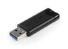 Papírenské zboží - 128GB USB-Stick "PinStripe", USB 3.0, VERBATIM, schwarz