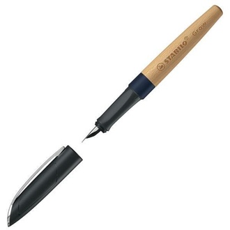 Papírenské zboží - Plnící pero Stabilo Grow borůvkově modrá/buk