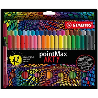 Papírenské zboží - Liner STABILO pointMax - ARTY - 42 ks sada