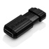 Papírenské zboží - Verbatim USB flash disk, USB 2.0, 16GB, PinStripe, Store N Go, schwarz, 49063, USB A, mit herausziehbarem Konnektro