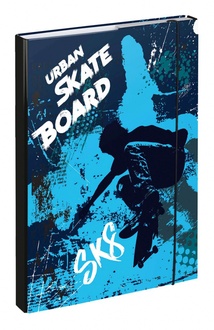 Papírenské zboží - BAAGL Desky na školní sešity A4 Skateboard