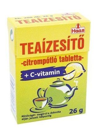 Papírenské zboží - Tablety do čaje, s aroma citronu, 26g, HAAS