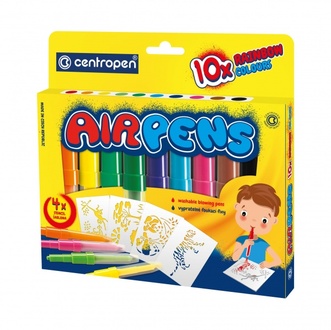 Papírenské zboží - Foukací fixy CENTROPEN 1500, 10ks Air Pens Rainbow