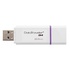 Papírenské zboží - Kingston USB flash disk, USB 3.0 (3.2 Gen 1), 64GB, Data Traveler DTI-G4, weiss, DTIG4/64GB, USB A, mit einer Kappe