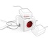 Papírenské zboží - Steckendosenleisten 240V, CEE7 (Stecker)-POWERCUBE, 0.1m, ORIGINAL, rot, POWERCUBE, 5 Steckdosen, Kindersicherung