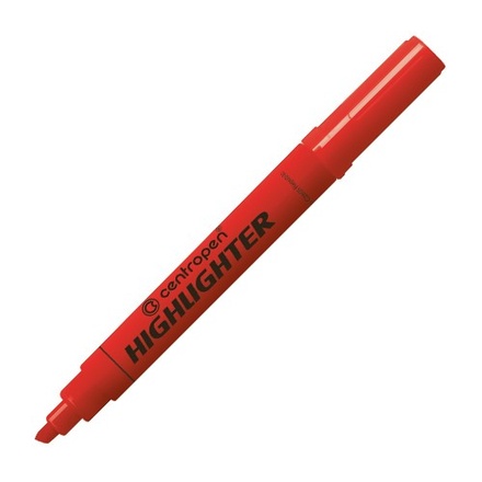 Papírenské zboží - Zvýrazňovač CENTROPEN 8552 1-4,6 mm červený