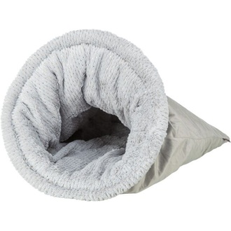 Papírenské zboží - Vánoční sametový vak LIVIA Soft, o 40 × 60 cm, šedá