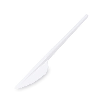 Papírenské zboží - Nůž (PP) znovu použitelný bílý 18,5cm [50 ks]