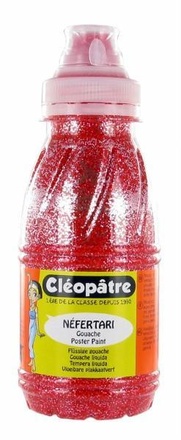 Papírenské zboží - Třpytivý gel 250 ml Červená, CLEOPATRE