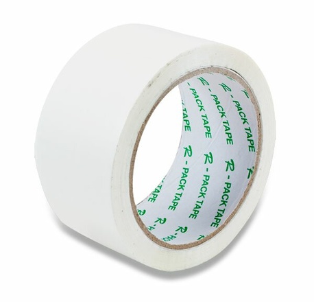 Papírenské zboží - Barevná samolepicí páska Reas Pack 48 mm × 66 m bílá