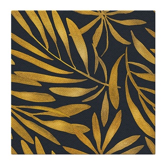 Papírenské zboží - Ubrousky PAW AIRLAID 40x40 cm Golden leaves [50 ks]