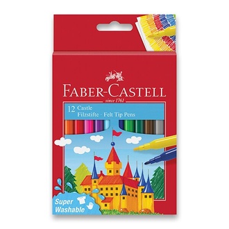 Papírenské zboží - Dětské fixy Faber-Castell Castle 12 barev