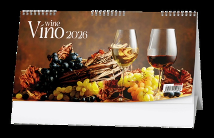 Papírenské zboží - Stolní kalendář - Víno