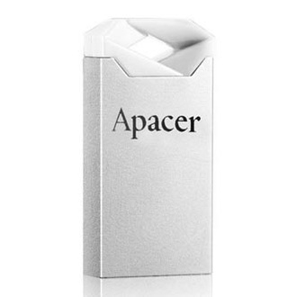 Papírenské zboží - Apacer USB flash disk, USB 2.0, 32GB, AH111, stříbrný, AP32GAH111CR-1, USB A
