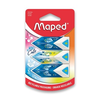 Papírenské zboží - Pryž Maped Pyramid Mini Cute 3 ks