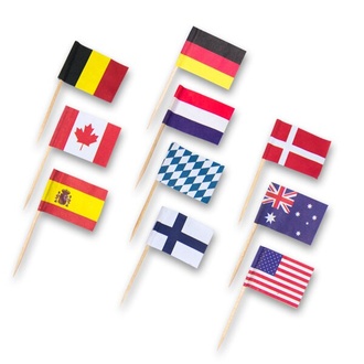 Papírenské zboží - Napichovátka - vlaječky 30 ks