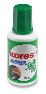 Papírenské zboží - Opravný lak Kores Aqua Soft houbička, 25 g