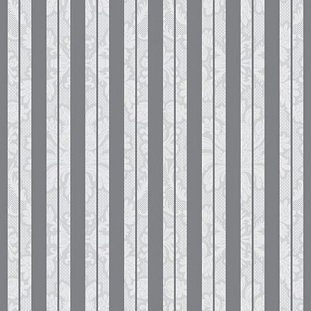 Papírenské zboží - Ubrousky PAW L 33x33cm Inspiration Stripes Silver