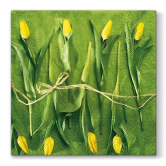 Papírenské zboží - Ubrousky PAW L 33x33cm Fresh Tulips