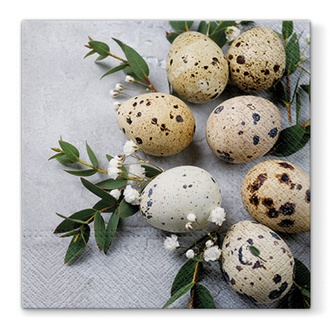 Papírenské zboží - Ubrousky PAW L 33x33cm Natural Eggs