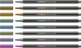 Papírenské zboží - Premium-Faser-Metallic-Marker STABILO Pen 68 metallic – 8er-Set