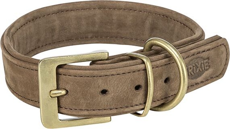 Papírenské zboží - Obojek PURE kožený, hnědáM: 36-43 cm/ 30 mm