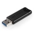 Papírenské zboží - Verbatim USB flash disk, USB 3.0 (3.2 Gen 1), 32GB, PinStripe, Store N Go, schwarz, 49317, USB A, mit herausziehbarem Konnektro