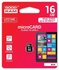 Papírenské zboží - Paměťová karta Micro SDHC, 16GB, Class 10, s adaptérem, GOODRAM