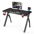 Papírenské zboží - ULTRADESK Spieltisch INVADER - BLACK, 120x64 cm, 75 cm