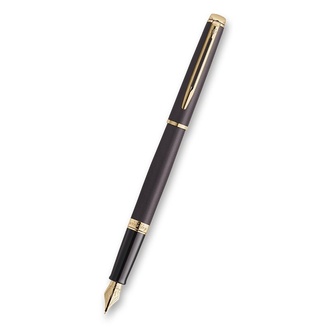 Papírenské zboží - Waterman Hémisphére The Understated Edit Lava Black GT plnicí pero, hrot F
