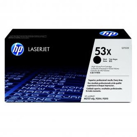 Papírenské zboží - HP originální toner Q7553X, black, 7000str., HP 53X, HP LaserJet P2010, P2015, O