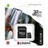 Papírenské zboží - Kingston 32GB, micro SDHC, SDCS2/32GB, UHS-I U1 (Class 10), mit Adapter, A1