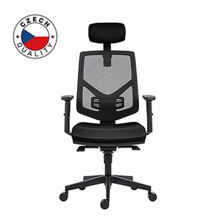 Papírenské zboží - Powerton Kancelářské ergonomické křeslo Tina, Černé