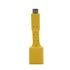 Papírenské zboží - USB-Adpater (2.0), USB A F - microUSB M, 0.15m, OTG, gelb