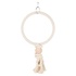 Papírenské zboží - Hängender Baumwollring mit Holzkugel 24 cm TRIXIE