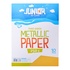 Papírenské zboží - Dekorpapier A4 10 Stück gelb metallic 250 g
