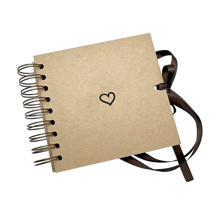 Papírenské zboží - Scrapbook Mini - 130x130 - Srdce