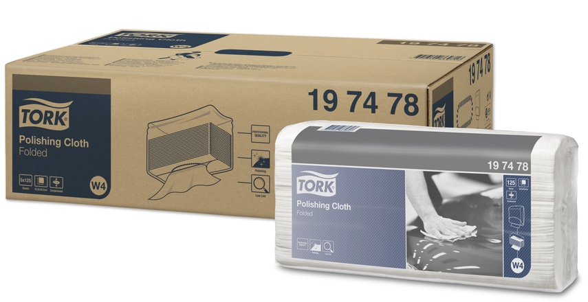 Papírenské zboží - Průmyslová utěrka z netkané textílie Tork 197478 Premium - leštění Top Pak [125 ks]