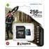 Papírenské zboží - Kingston 256GB, micro SDXC, SDCG3/256GB, UHS-I U3, mit Adapter, A2, V30