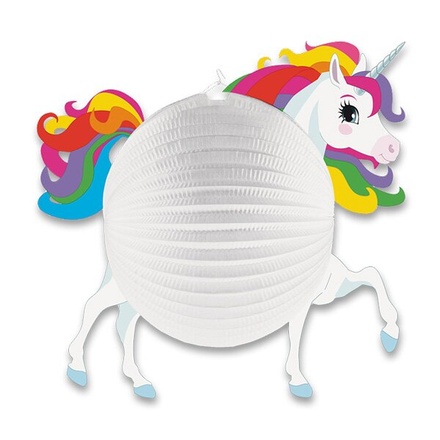 Papírenské zboží - Papírový lampion Unicorn průměr 25 cm