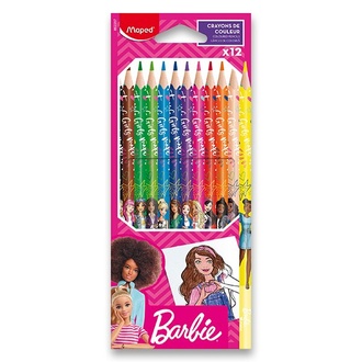 Papírenské zboží - Pastelky Maped Barbie 12 barev