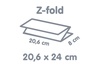 Papírenské zboží - Papier-Falthandtuch Z-Falz 2-lagig weiß 20,6 x 24 cm [3750 St.]