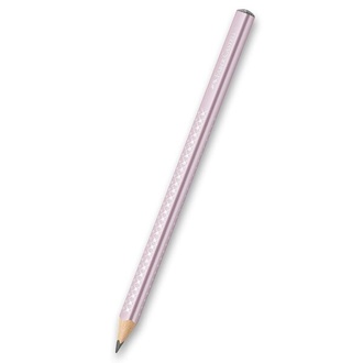 Papírenské zboží - Grafitová tužka Faber-Castell Sparkle Jumbo perleťové odstíny, růžová