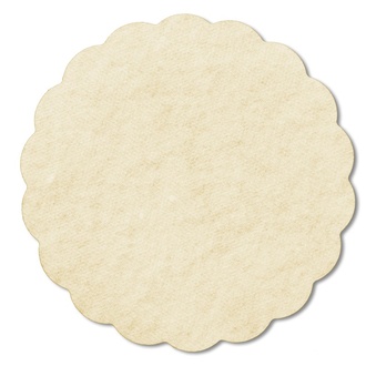 Papírenské zboží - Rozetky PREMIUM průměr 9 cm béžové [500 ks]